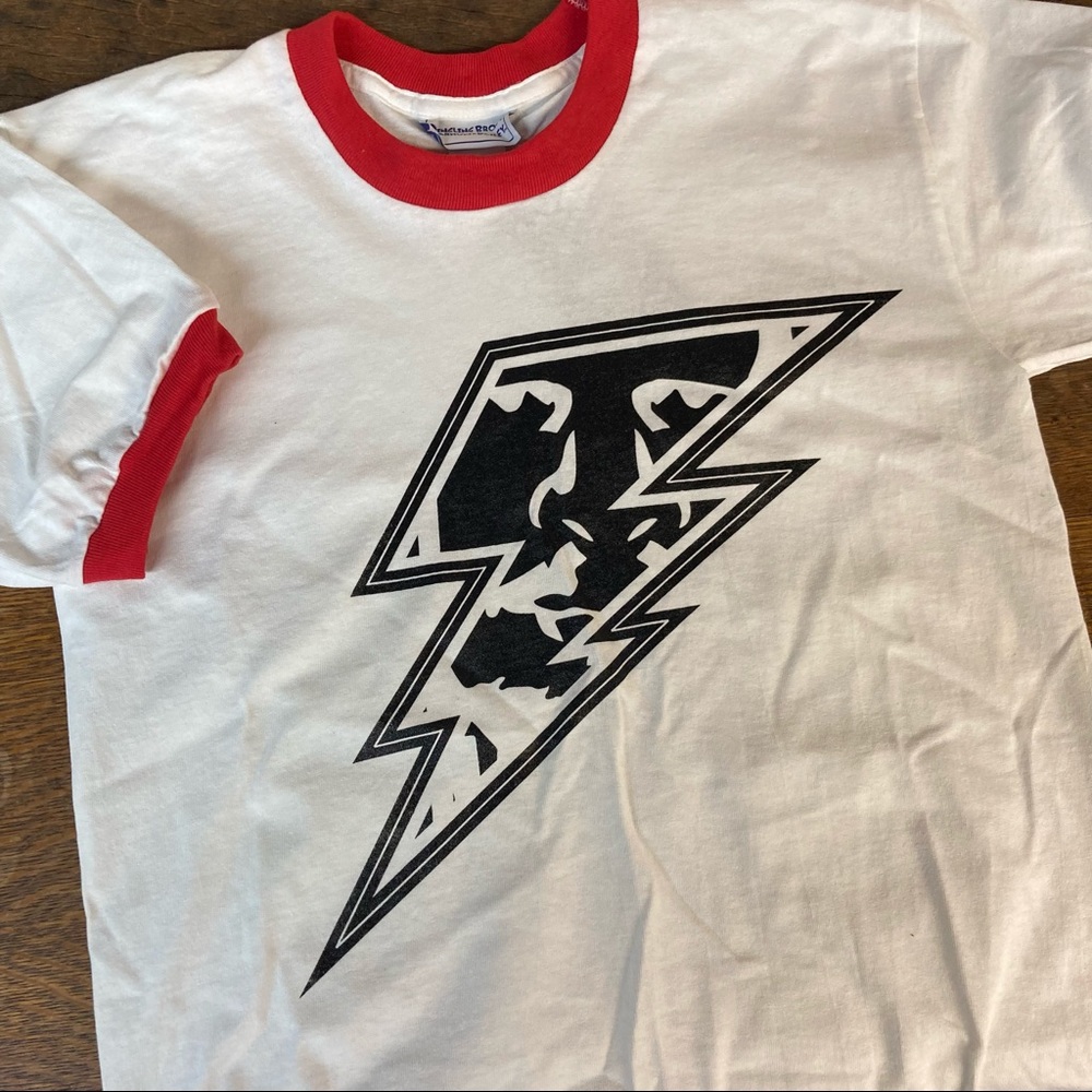 Vintage Ringer Ringling Bros Lighting Bolt T-Shirt